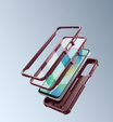 Husă blindată pentru Samsung Galaxy A16, Dexnor Full Body (Two Frames), roșu