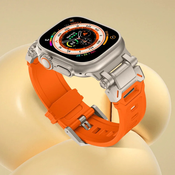 Curea ERBORD ProTech pentru Apple Watch 1/2/3/4/4/5/6/6/7/8/9/SE/Ultra/Ultra 2 42/44/45/49MM, portocaliu