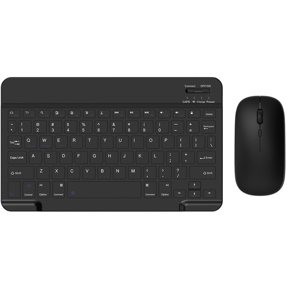 Carcasă + tastatură Apple iPad Pro 11" 5 gen. 2024, Leather Pen Slot TouchPad, negru