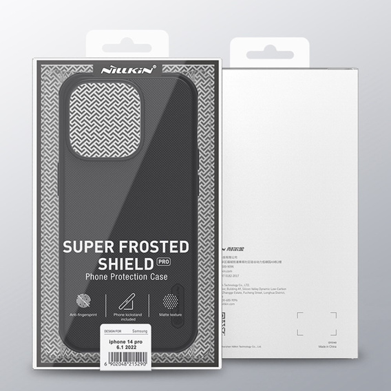 Carcasă NILLKIN pentru iPhone 14 Pro Max, Super Frosted Shield Case, negru