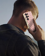 Husă pentru Samsung Galaxy S25 Ultra, Leather Rhombus, roz