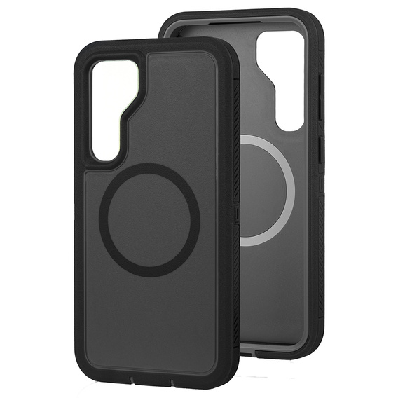 Carcasă cu ramă pentru Samsung Galaxy S23 FE, pentru MagSafe, negru