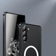 Carcasă de protecție pentru camera foto pentru Samsung Galaxy S24+ Plus, CamShield MagSafe, transparent / negru