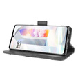 Cu clapetă pentru LG Velvet, Card Slot, negru