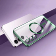 Husă pentru Samsung Galaxy A35 5G, Electro MagSafe, verde + Sticlă pentru ecran
