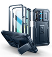 Husă blindată pentru Samsung Galaxy A16, Dexnor Full Body (Two Frames), albastru închis