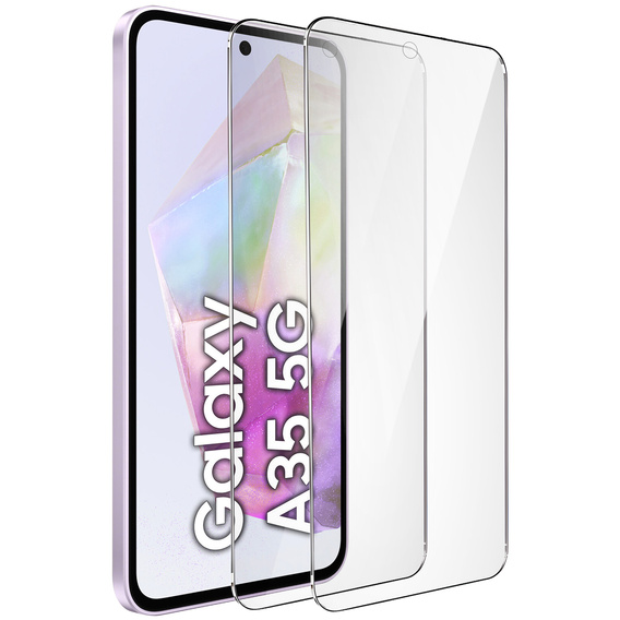 2x sticlă călită ERBORD 9H Hard Glass pe ecran pentru Samsung Galaxy A35 5G