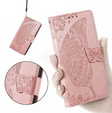 Cu clapetă pentru Realme 14X / Realme C75, Butterfly, roz rose gold