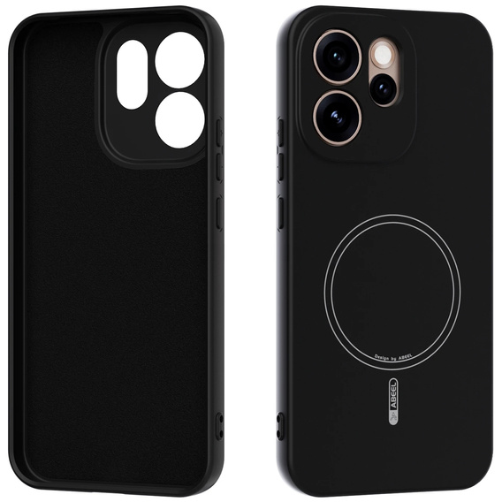 Husă din silicon Lite pentru MagSafe pentru Oppo Reno 15 FS, negru