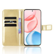 Cu clapetă pentru Honor 400 5G, Crazy Horse Wallet, de aur