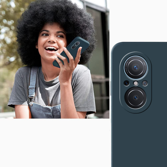 Husa pentru Huawei Nova 9 SE, Silicone Lite, verde închis