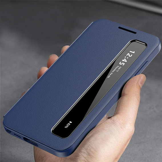Husă din piele cu fereastră Smart View pentru Samsung Galaxy S26 Ultra