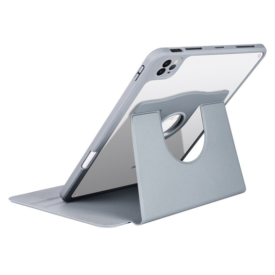 Husă pentru iPad Pro 11" 2022/2021/2020 (4/3/2 gen.), cu spațiu pentru stylus, rotativ la 360 °, violet