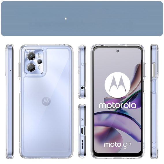 Huse pentru Motorola Moto G13 / G23, Fusion Hybrid, transparentă