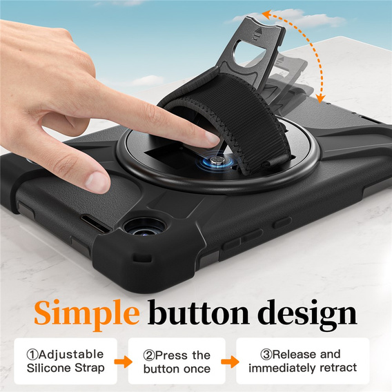 Husă blindată cu suport și curea de umăr pentru Lenovo Tab One