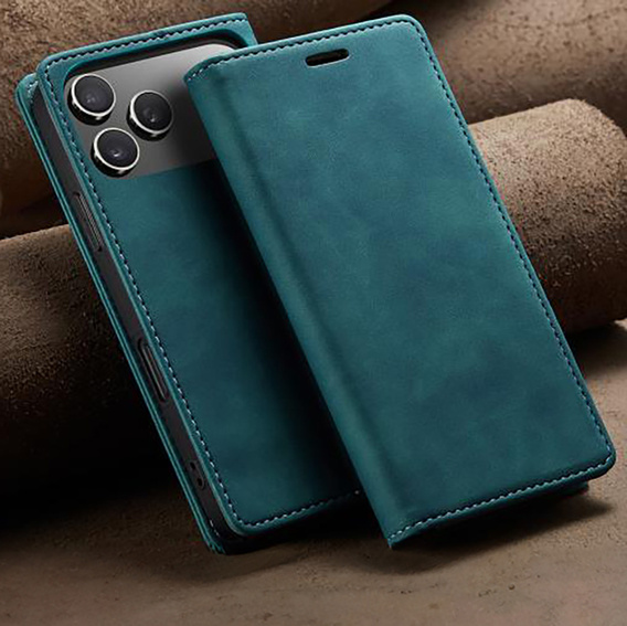 ERBORD Vintage caz - flip portofel pentru iPhone 17 Pro Max
