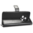 Cu clapetă pentru Honor Magic 5 Pro, Crazy Horse Wallet, negru