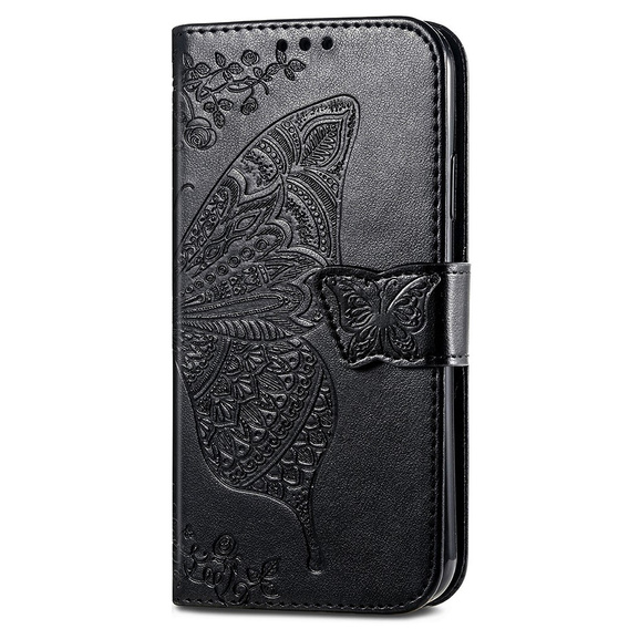 Cu clapetă pentru Google Pixel 8A, Butterfly, negru