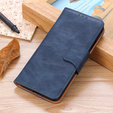 Cu clapetă pentru Samsung Galaxy S25 Edge, Crazy Horse Wallet, albastru