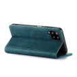 Husa CASEME pentru Samsung Galaxy A12 / M12 / A12 2021, Leather Wallet Case, albastru