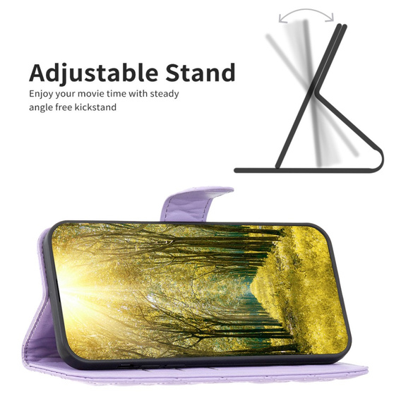 Cu clapetă pentru Samsung Galaxy A56, Wallet, BINFEN COLOR, violet