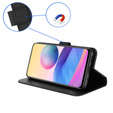 Cu clapetă pentru Xiaomi Redmi A3, Wallet Smart Magnet, negru