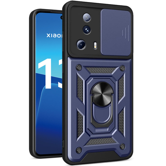 Husă blindată pentru Xiaomi 13 Lite, CamShield Slide, albastru