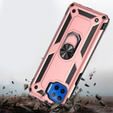 Husă blindată pentru Motorola Moto G 5G Plus, Nox Case Ring, roz rose gold