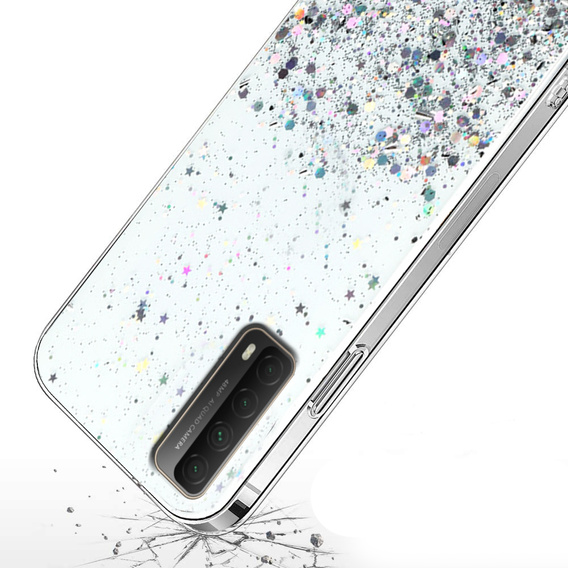 Huse pentru Huawei P Smart 2021/Y7A, Glittery, transparentă