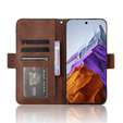 Cu clapetă pentru Google Pixel 9 / Google Pixel 9 Pro, Card Slot, maro