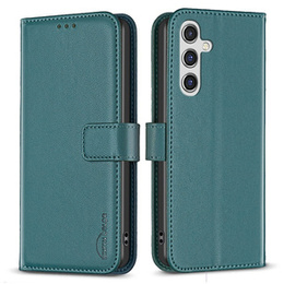 Husa cu clapetă pentru Samsung Galaxy A35 5G, BINFEN Wallet, verde