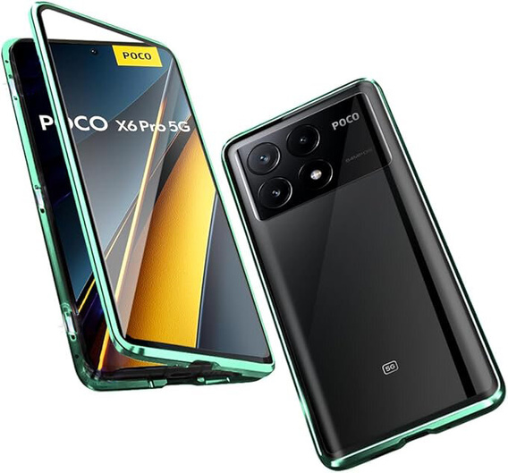 Carcasă pentru Xiaomi Poco F6 Pro, Frame Case, verde