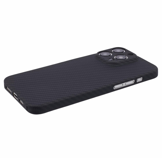 Husă pentru iPhone 15 Pro Max, Aramid Fiber Cover, negru