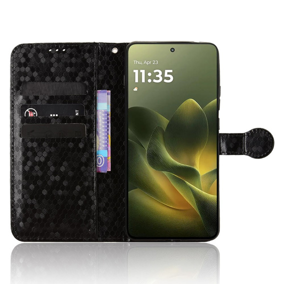 Husă tip portofel Rhombus pentru Motorola Edge 70