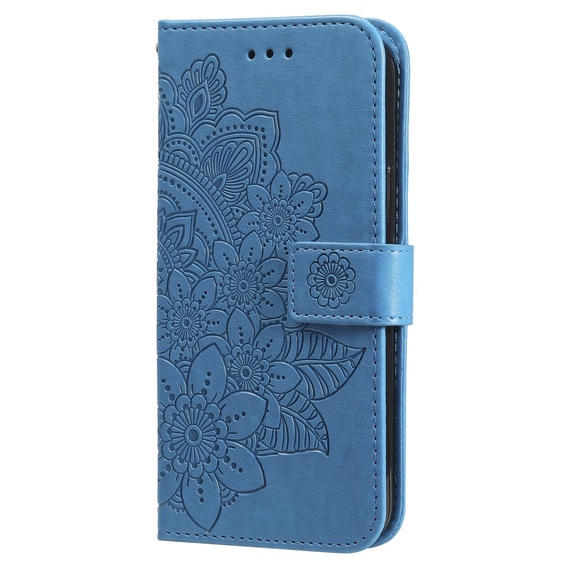 Cu clapetă pentru Xiaomi Redmi Note 13 Pro 5G, Mandala, albastru