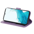 Cu clapetă pentru Samsung Galaxy A54 5G, Mandala Flower, violet