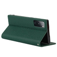 Husă din piele pentru Samsung Galaxy S20 FE, ERBORD Grain Leather, verde