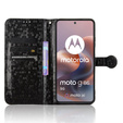 Husa cu clapetă pentru Motorola Moto G86 Power 5G, Wallet Rhombus, negru
