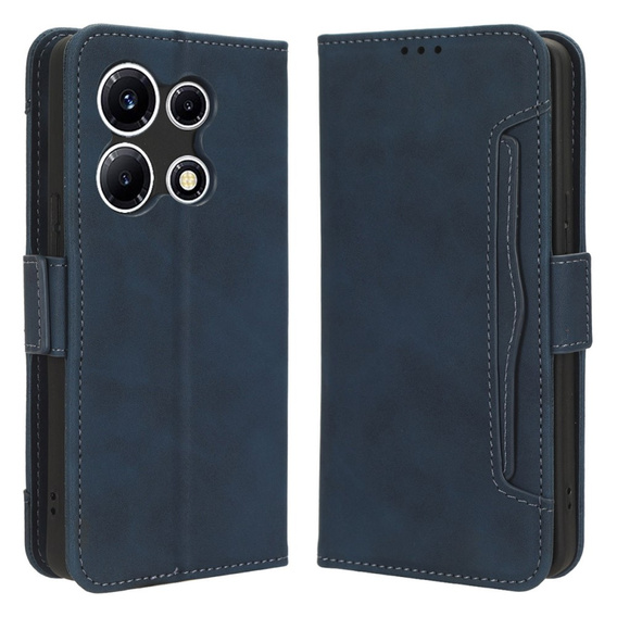 Cu clapetă pentru Infinix Note 30 VIP, Card Slot, albastru închis
