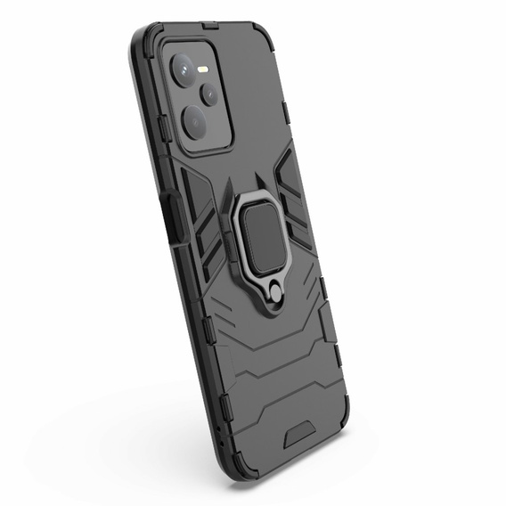 Huse pentru Realme C35, Kickstand Ring, negru