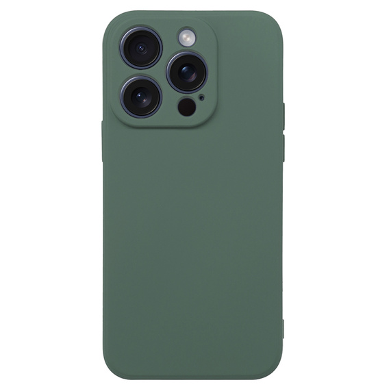 Husa pentru iPhone 15 Pro, Silicone Lite, verde