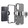 Huse pentru Xiaomi Redmi 13C / Poco C65, Kickstand Ring, negru