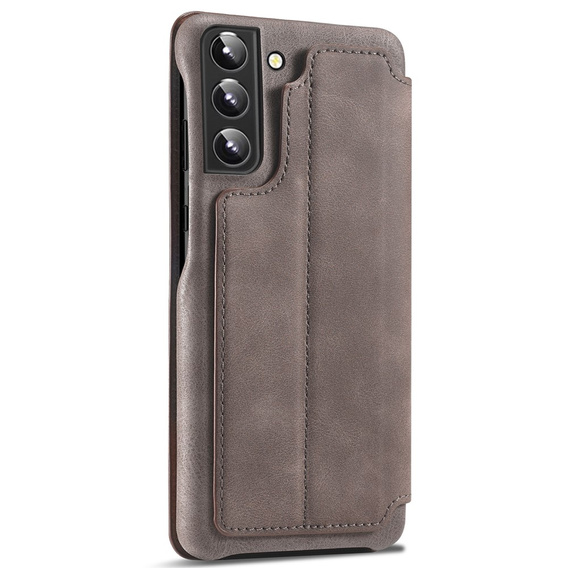 Cu clapetă pentru Samsung Galaxy S22+ Plus 5G, LC.IMEEKE, cafea