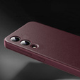 Husă cu clapetă pentru Samsung Galaxy S25 Edge, Smart View Wallet, maroon