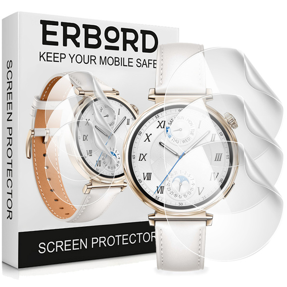 3x ERBORD Hydrogel Foil pentru Huawei Watch GT 5 41mm