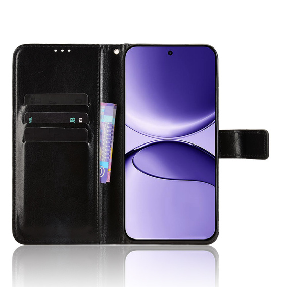 Crazy Horse Wallet flip caz pentru Xiaomi Poco F7 5G