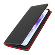 Cu clapetă pentru Samsung Galaxy S25+ Plus, Litchi Skin Grain, negru
