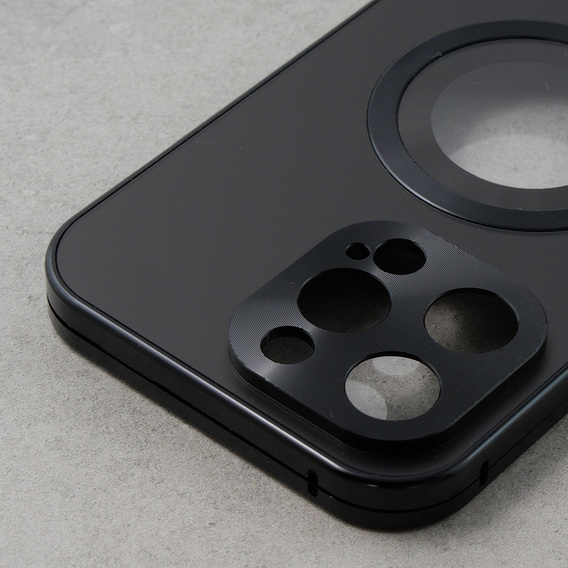 Husă pentru iPhone 13 Pro Max, Dual Glass, pentru Magsafe, negru