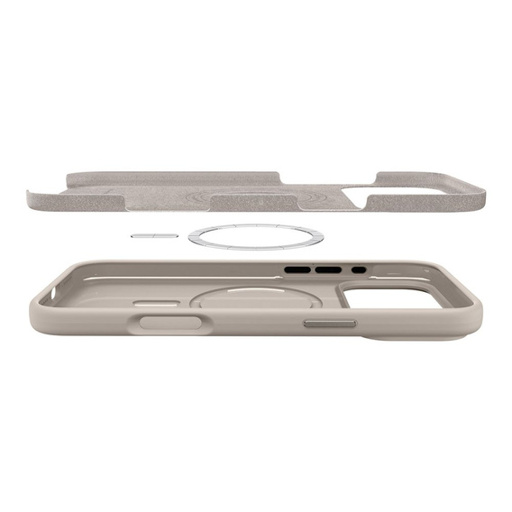 Carcasă Spigen pentru iPhone 17 Pro Max, Silicone Fit MagSafe, Stone