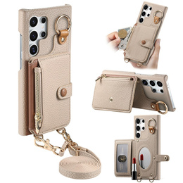 Huse pentru Samsung Galaxy S25 Ultra, GKK Leather, negru